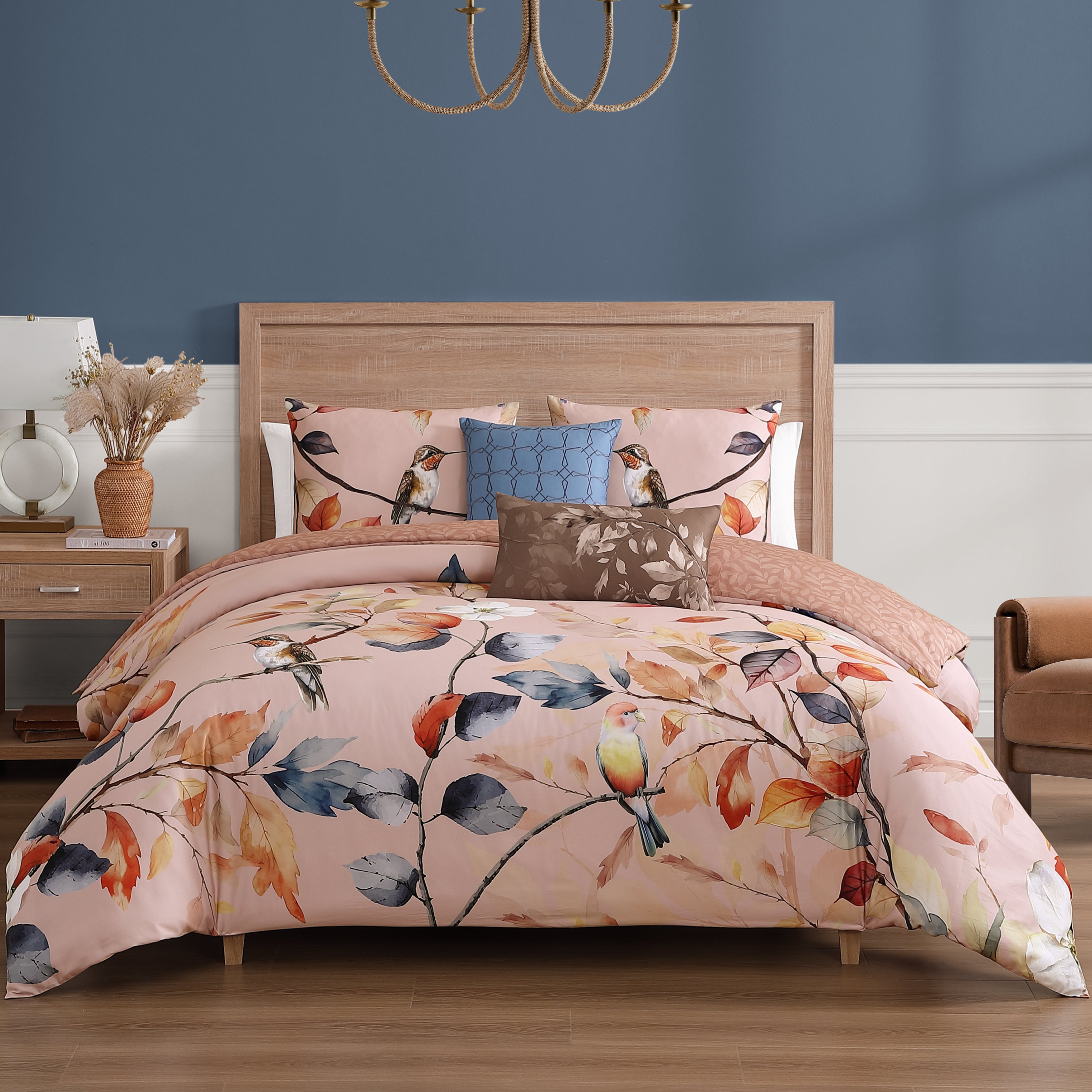 Bebejan Peachy Dogwood 5 Piece Reversible Comforter Set Comforter Sets By Bebejan®