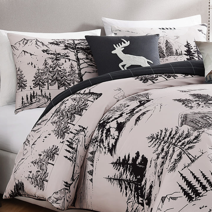 Bebejan Rocky Mountains 5 Piece Reversible Comforter Set