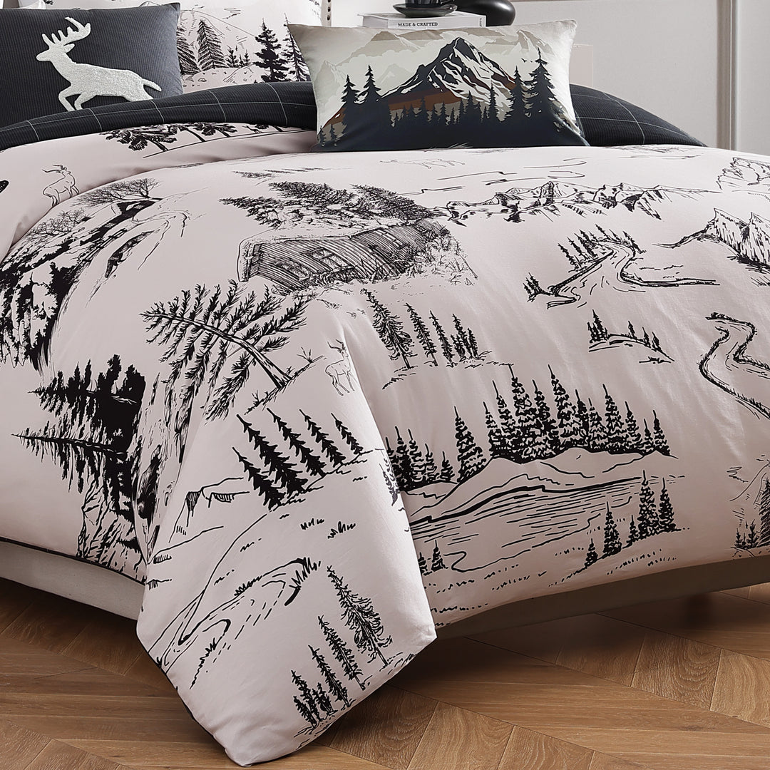Bebejan Rocky Mountains 5 Piece Reversible Comforter Set