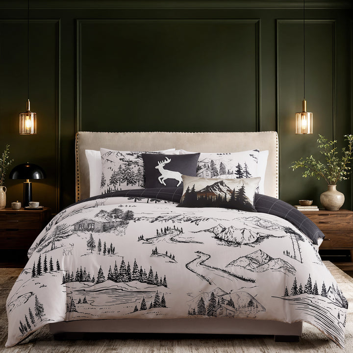 Bebejan Rocky Mountains 5 Piece Reversible Comforter Set