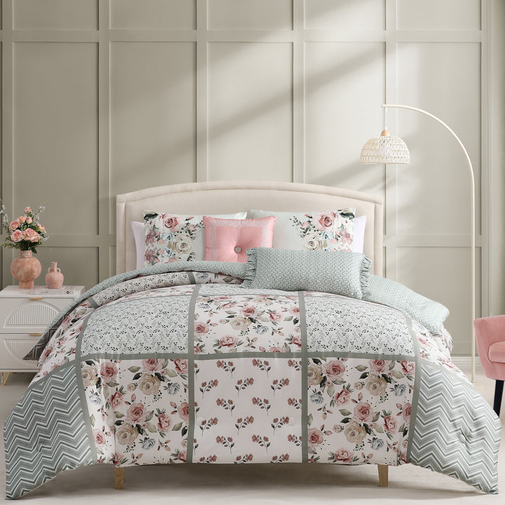 Bebejan Sage Serenity 5 Piece Reversible Comforter Set