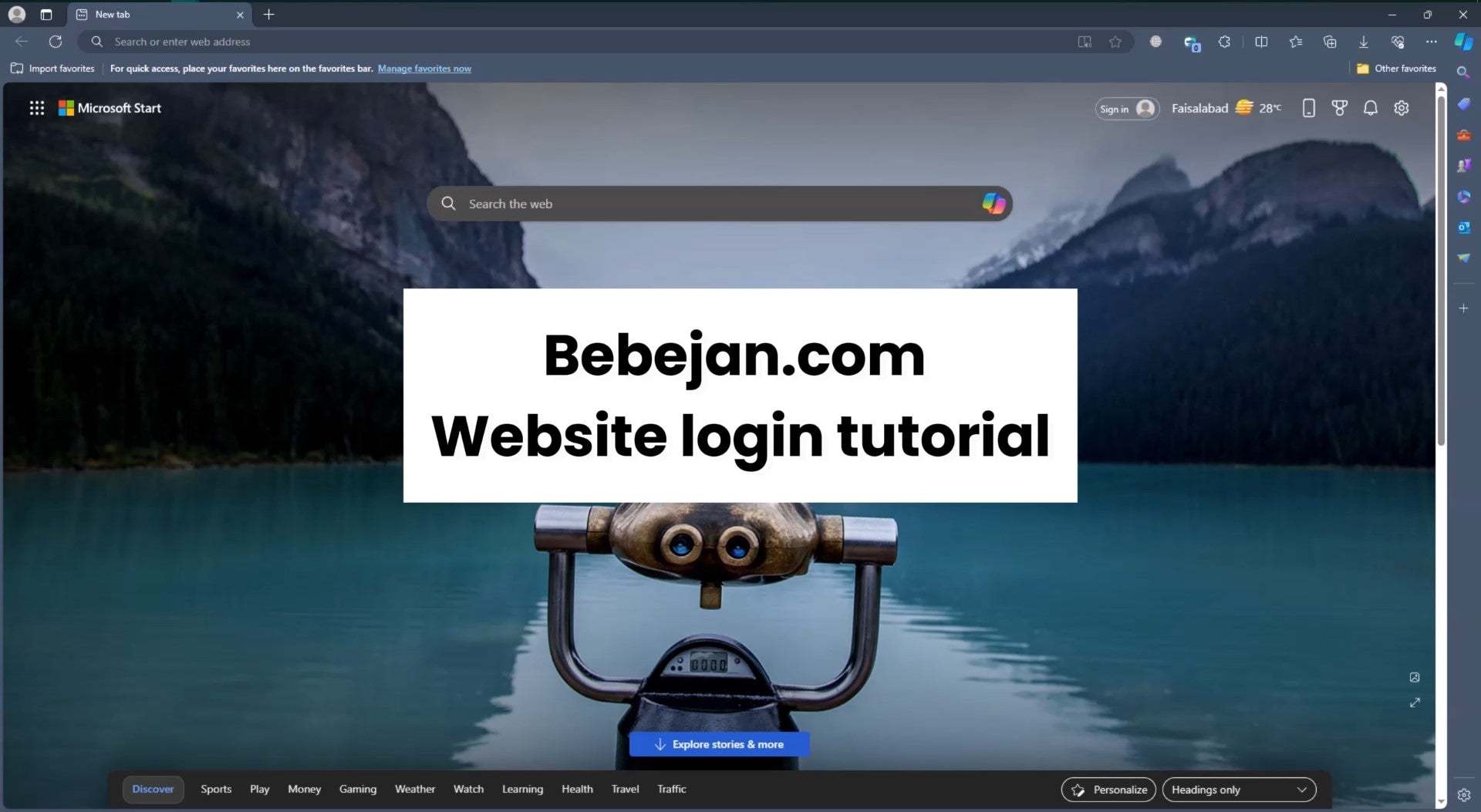 Load video: How to login on Bebejan website and make Purchase