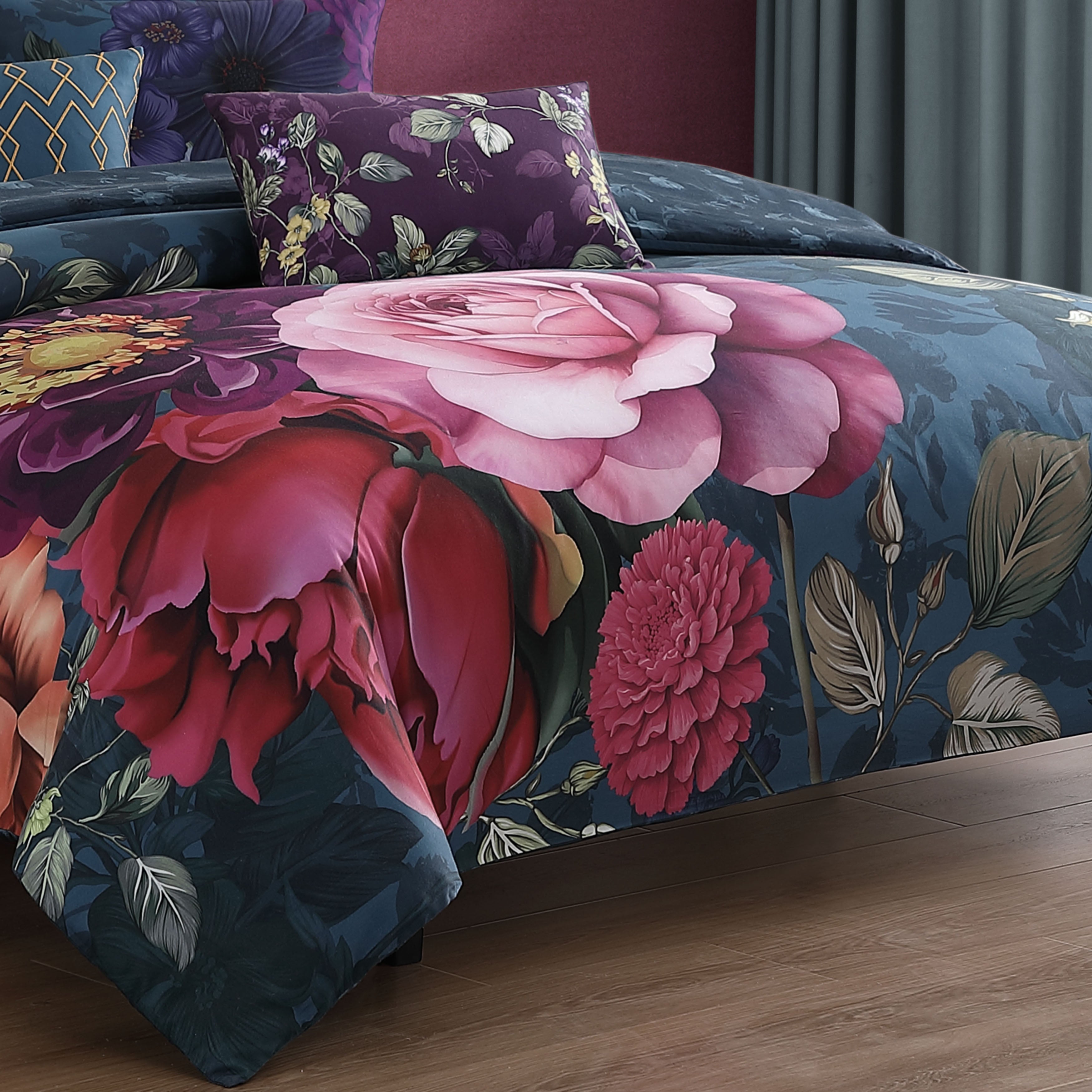 Bebejan Vibrant Flora 5 Piece Reversible Comforter Set Comforter Sets By Bebejan®