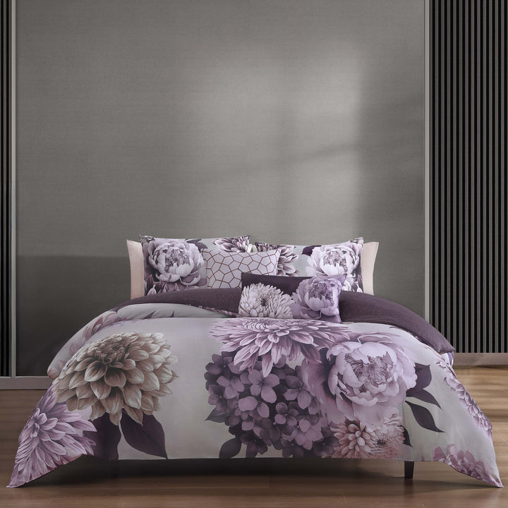 Bebejan Plum Petal 5 Piece Reversible Comforter Set