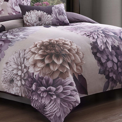 Bebejan Plum Petal 5 Piece Reversible Comforter Set
