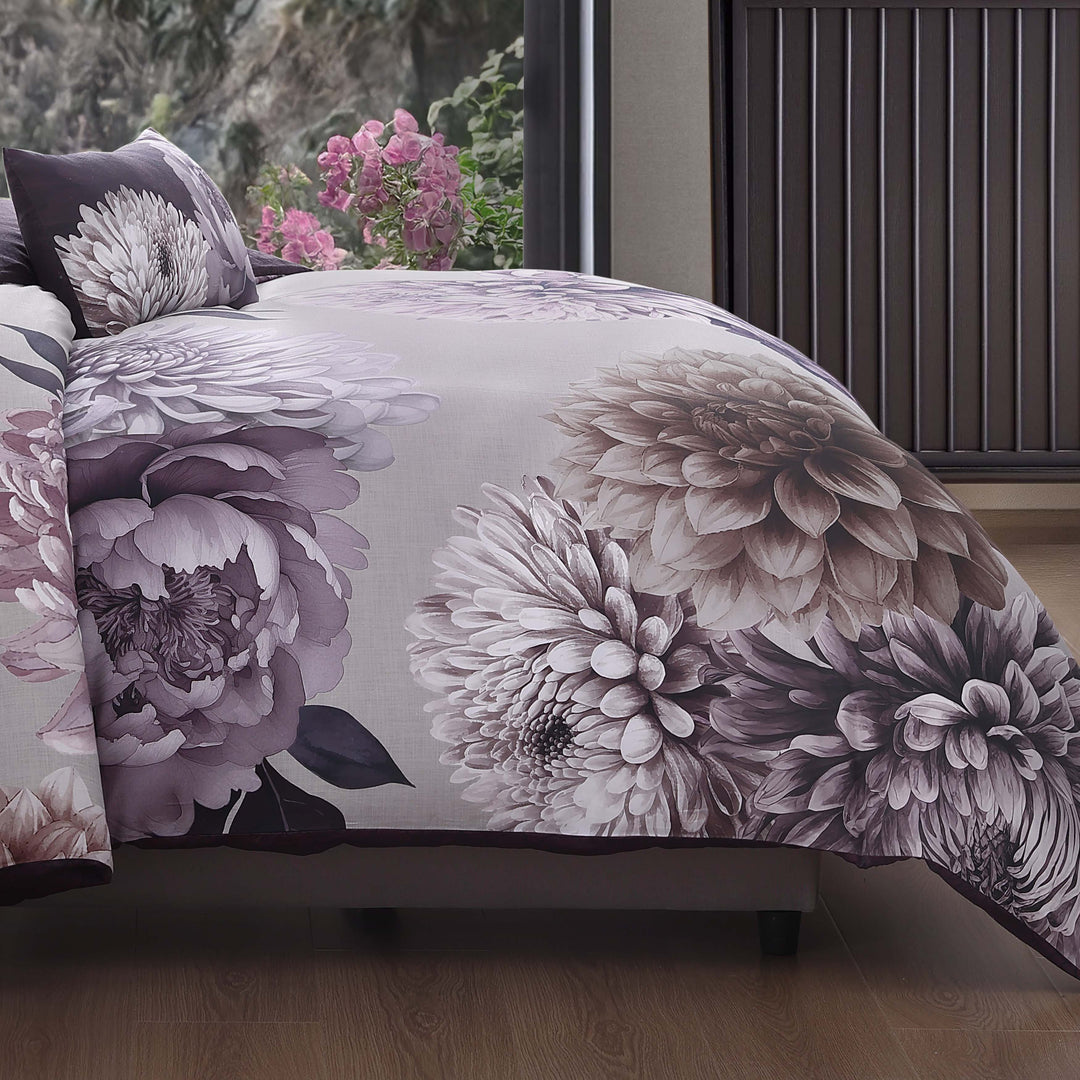 Bebejan Plum Petal 5 Piece Reversible Comforter Set