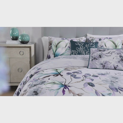Bebejan Jewel Toned Florals 5 Piece Reversible Comforter Set