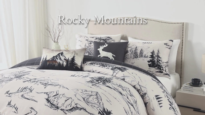 Bebejan Rocky Mountains 5 Piece Reversible Comforter Set