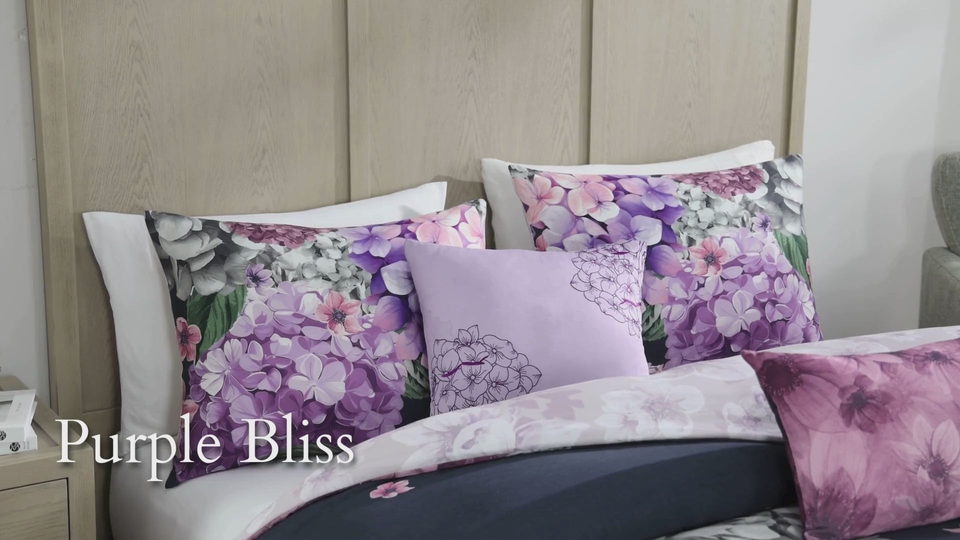 Bebejan Purple Bliss 5 Piece Reversible Comforter Set