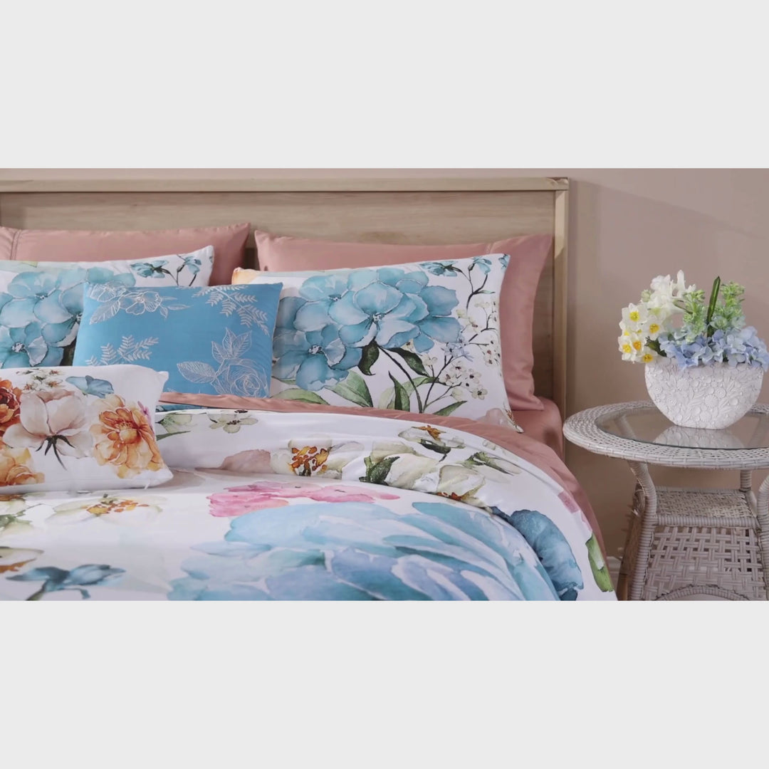 Bebejan Maia Blue 5 Piece Reversible Comforter Set