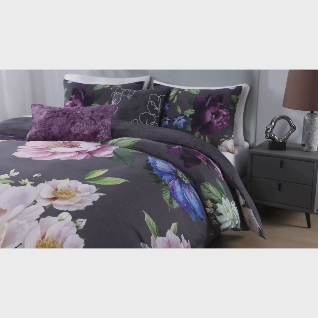 Bebejan Elegant Blossoms 5 Piece Reversible Comforter Set