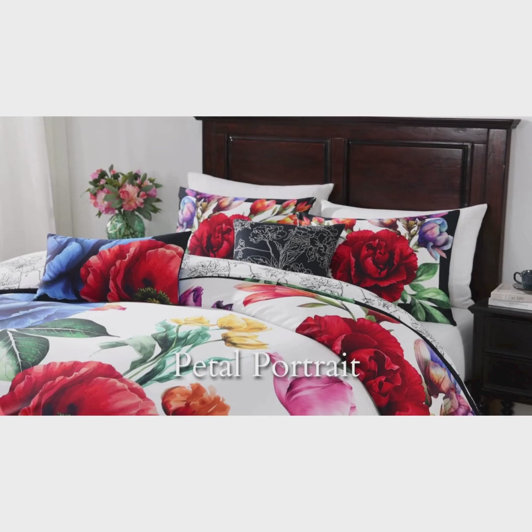 Bebejan Petal Portrait 5 Piece Reversible Comforter Set