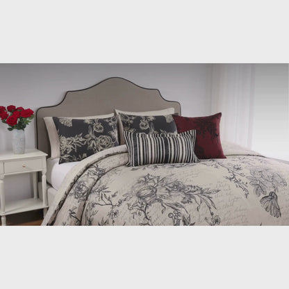 Bebejan French Linen 5 Piece Reversible Comforter Set