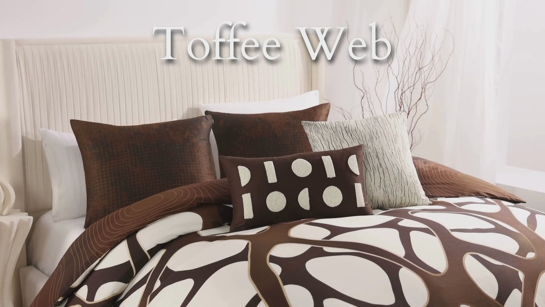 Bebejan Toffee Web 5 Piece Reversible Comforter Set
