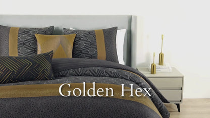 Bebejan Golden Hex 5 Piece Reversible Comforter Set
