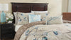 Bebejan Blue Blossom 5 Piece Reversible Comforter Set