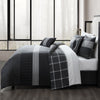 Bebejan Kyle Black 100% Cotton 5-Piece Reversible Comforter Set Comforter Sets By Bebejan®