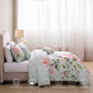 Bebejan Rose on Misty Green 100% Cotton 5-Piece Reversible Comforter Set Comforter Sets By Bebejan®